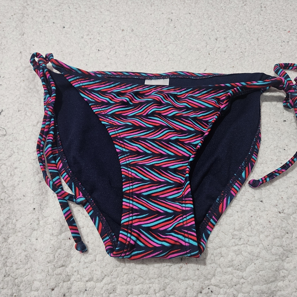 Xhilaration Pink and Blue Chevron Bikini Bottom